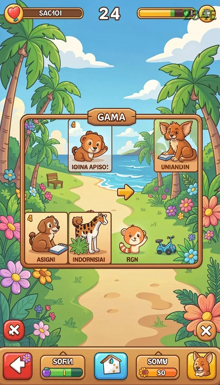 Cuplikan layar HIATOTO — menu navigasi