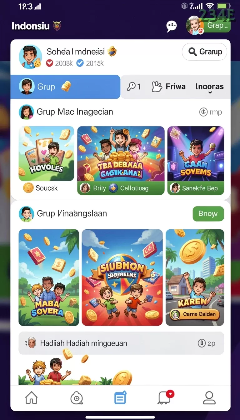 Cuplikan layar MT777 — menu navigasi
