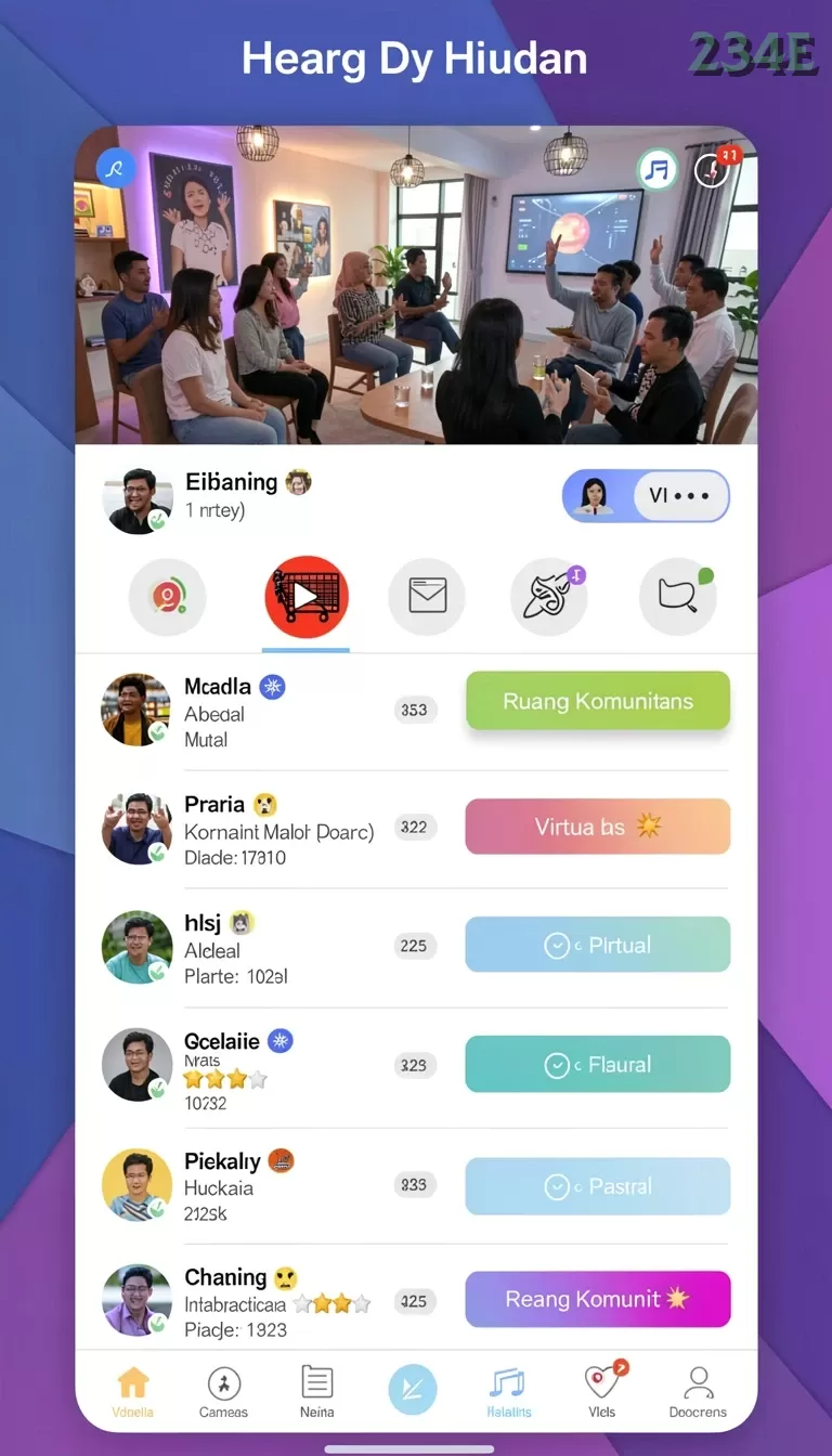 Cuplikan layar ZZ4D — menu navigasi